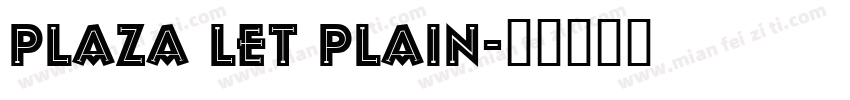 Plaza LET Plain字体转换